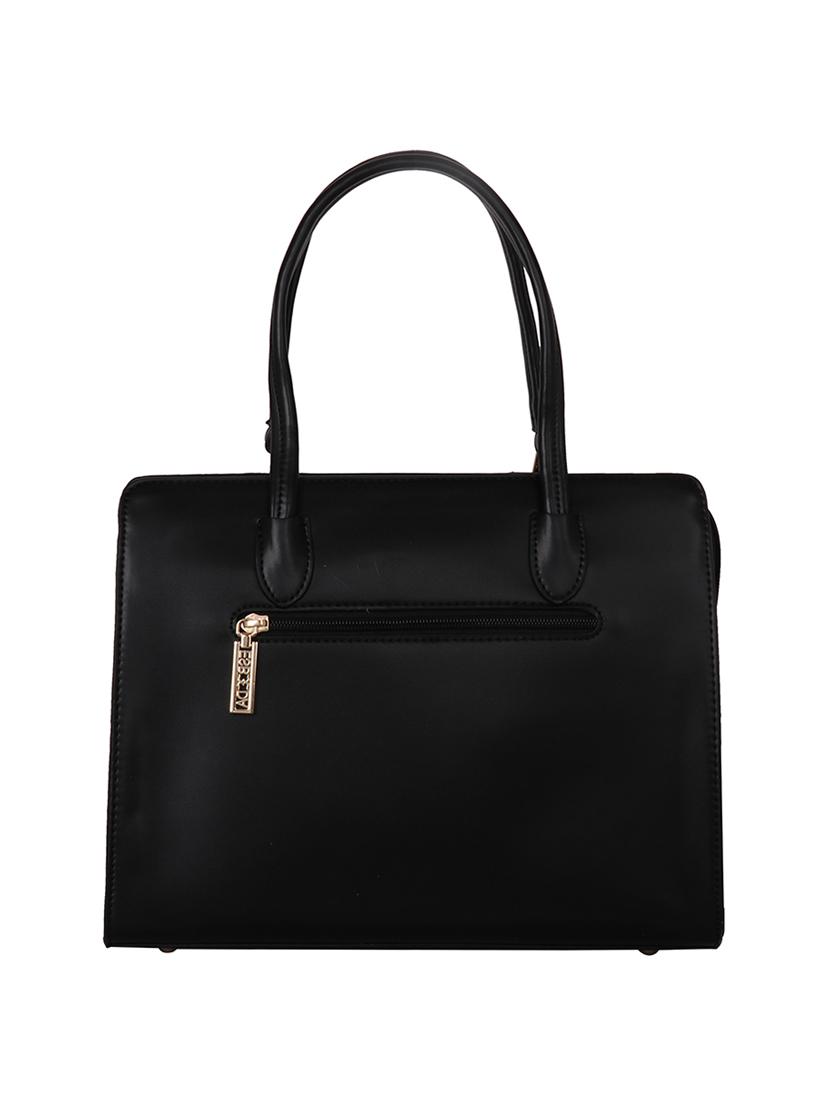 black leatherette handbag - 17415177 -  Standard Image - 1