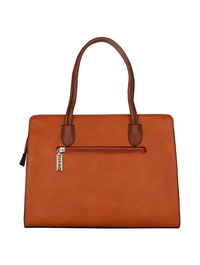tan leatherette handbag - 17415178 -  Standard Image - 1