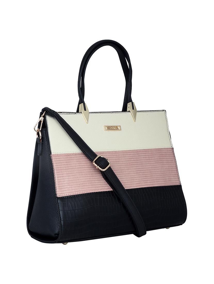 black leatherette handbag - 17415195 - Standard Image - 4