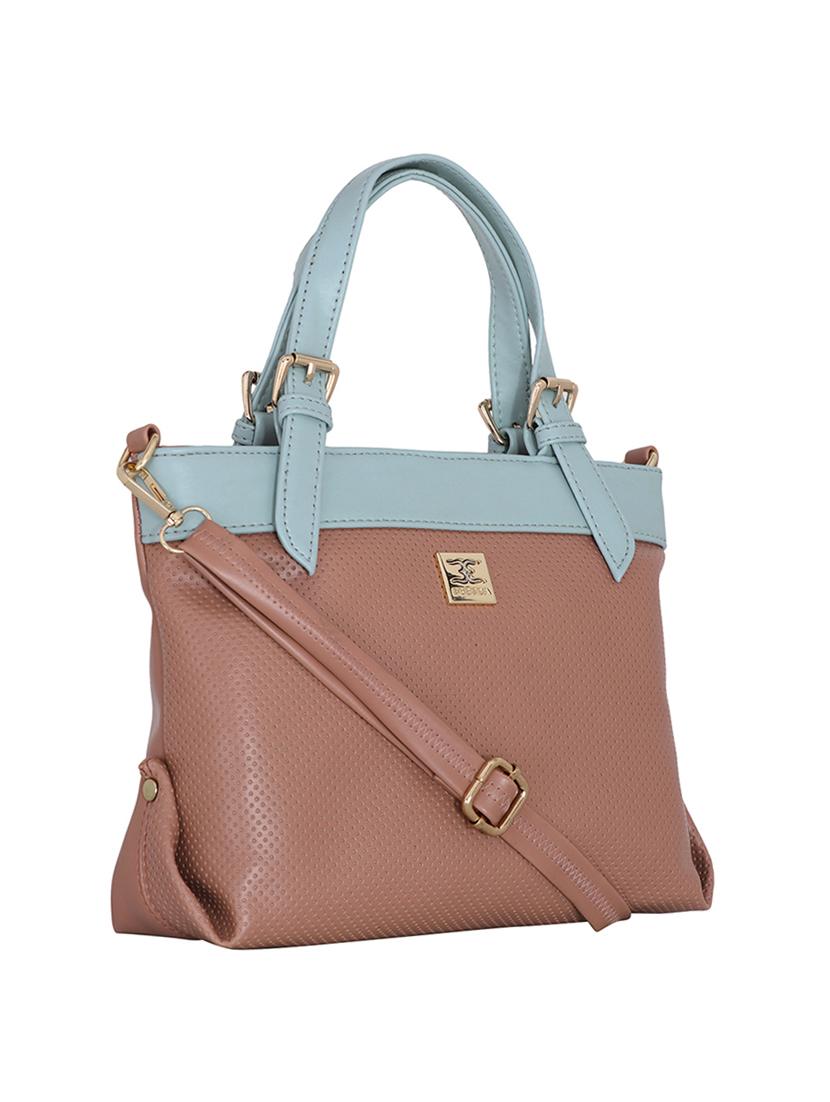 pink leatherette handbag - 17415207 - Standard Image - 4