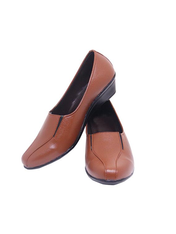 tan slip on wedges - 17415563 - Standard Image - 4