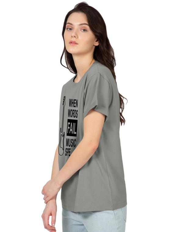 round neck quirky tee - 17415615 - Standard Image - 1