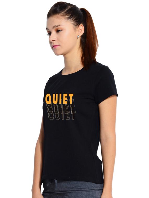 round neck typographic tee - 17415630 - Standard Image - 1