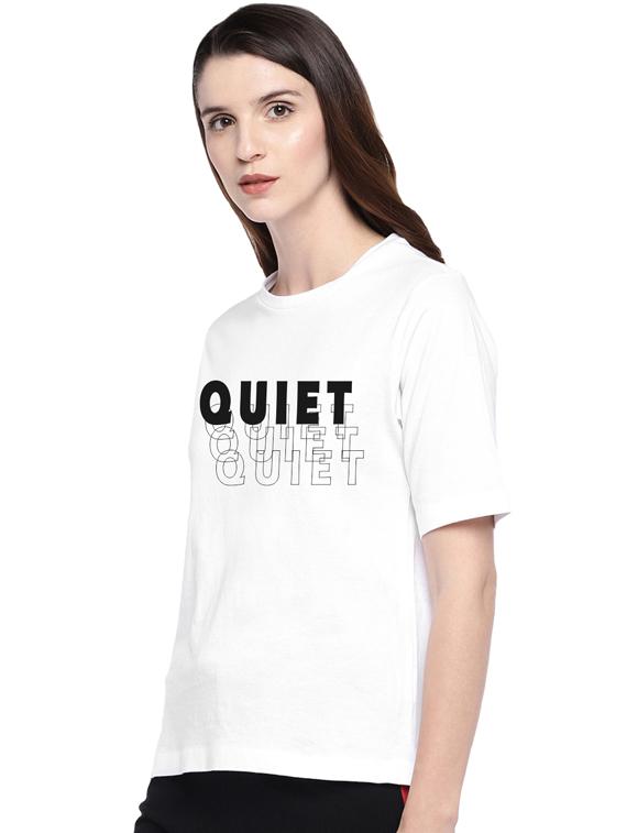 round neck typographic tee - 17415636 - Standard Image - 1