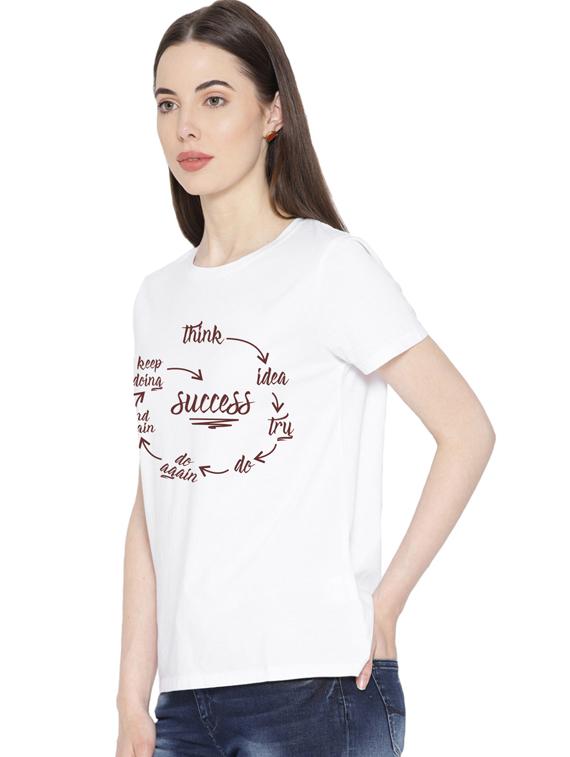 round neck typographic tee  - 17415646 -  Standard Image - 1