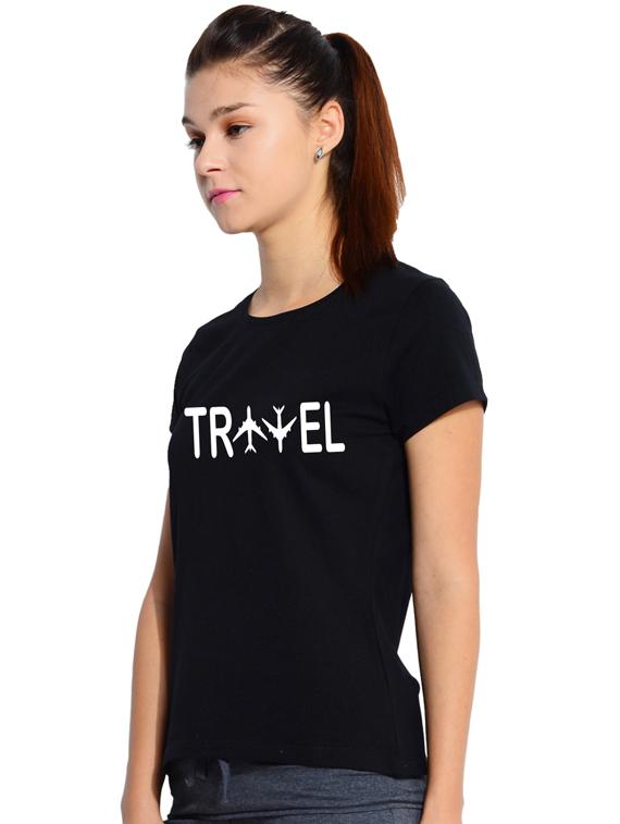 round neck typographic tee - 17415654 - Standard Image - 1