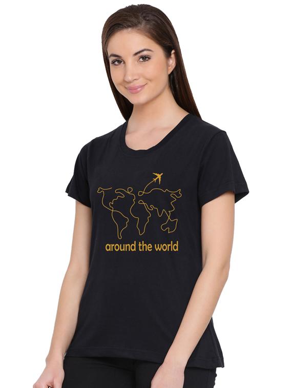 round neck printed tee  - 17415666 -  Standard Image - 1