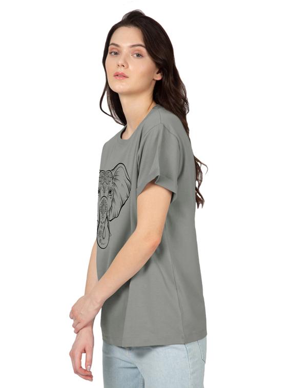 round neck printed tee - 17415667 - Standard Image - 1