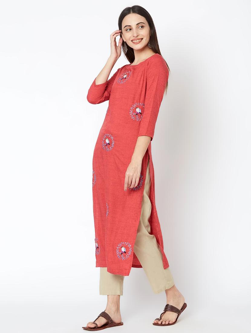 women's straight kurta - 17416051 -  Standard Image - 1