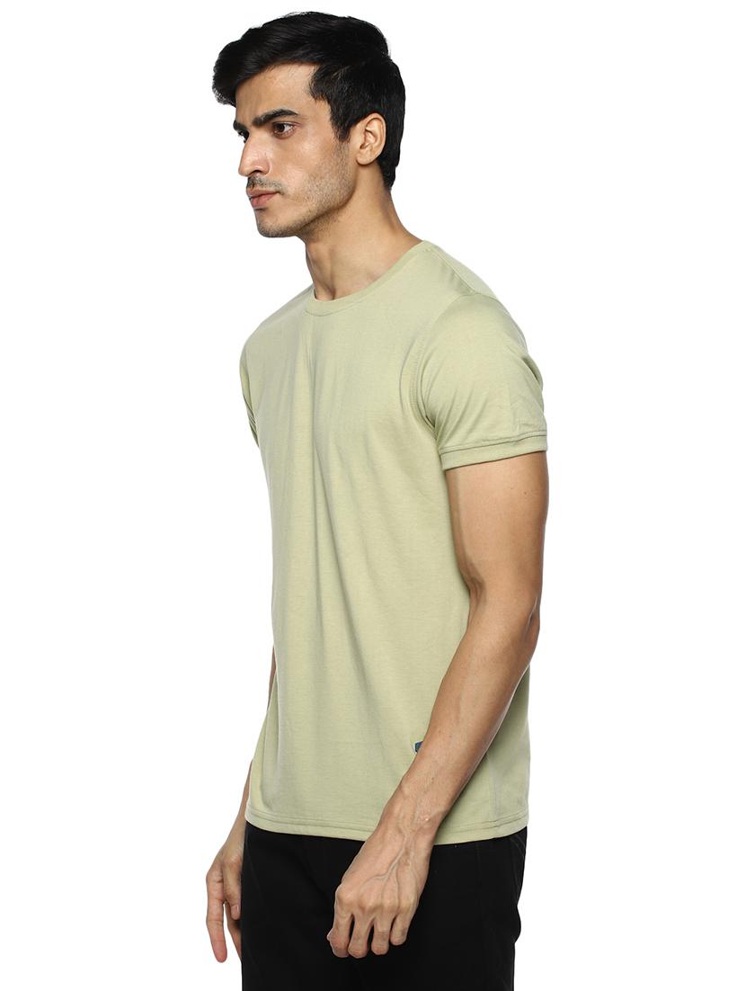 olive green solid t-shirt - 17417524 - Standard Image - 1