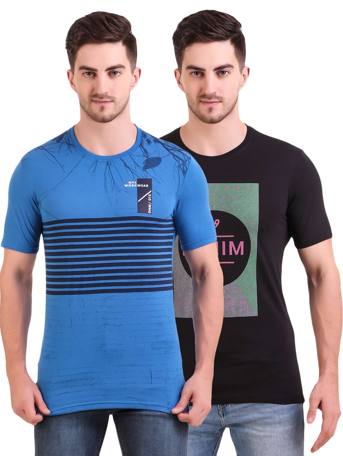 multi colored printed t-shirts combo