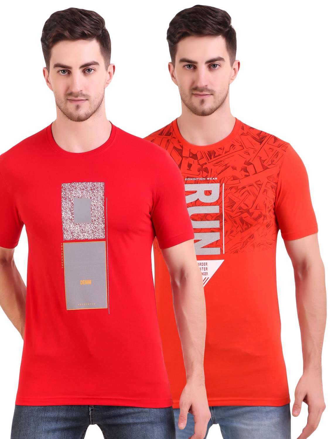 multi colored printed t-shirts combo