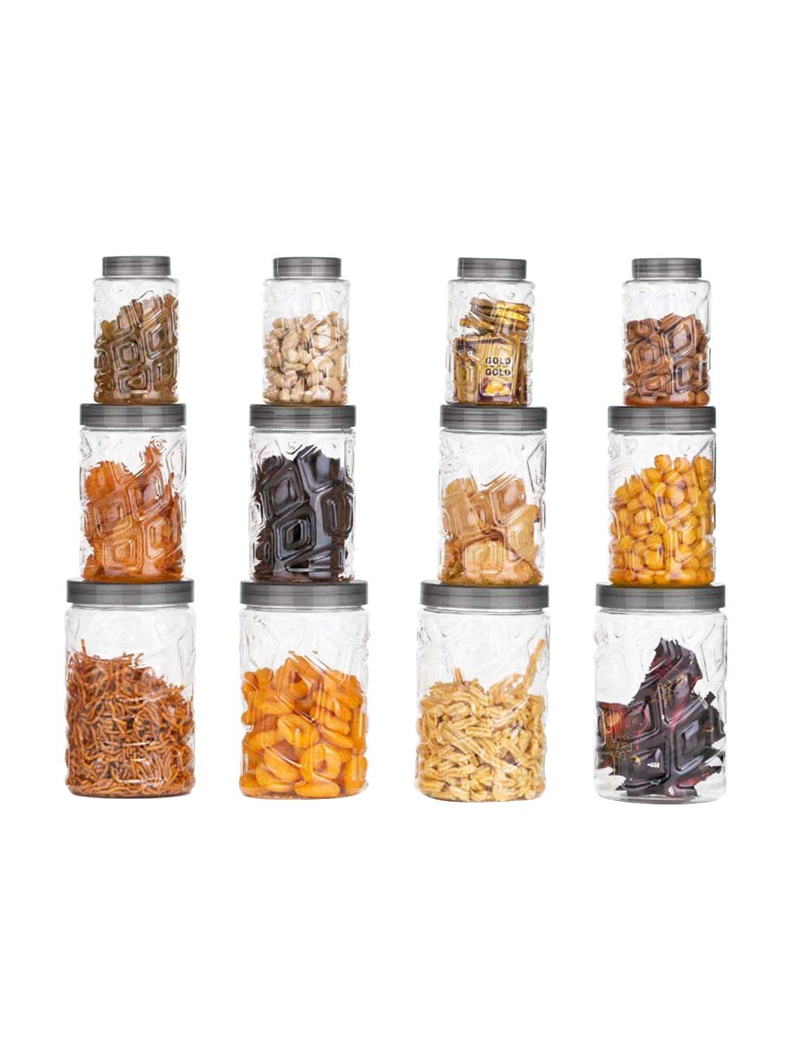  plastic checkers or stone container (pack of 12)