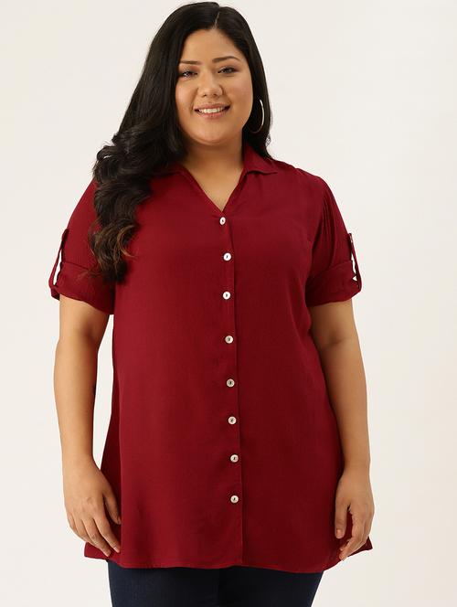 short sleeves plus shirt - 17418097 - Standard Image - 0