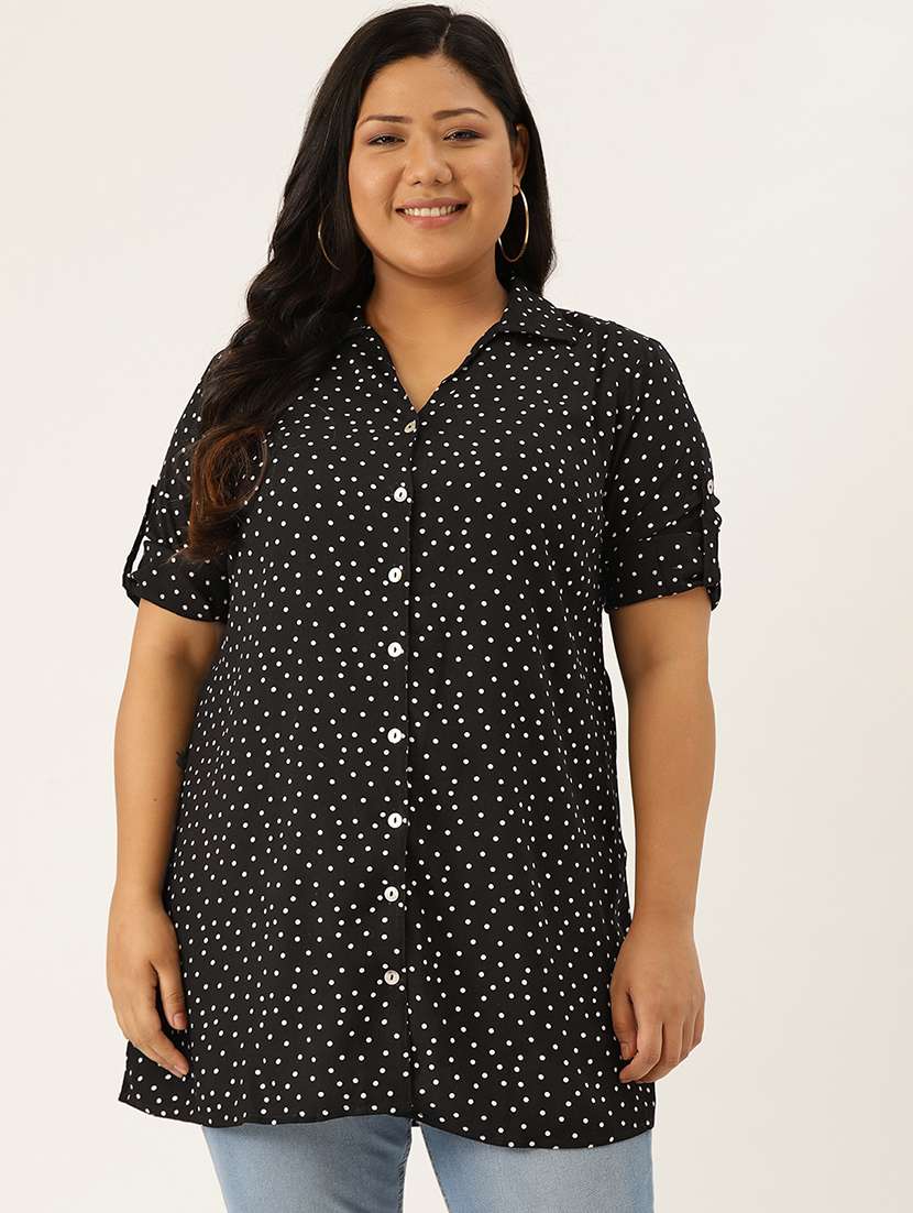 polka dot plus shirt 
