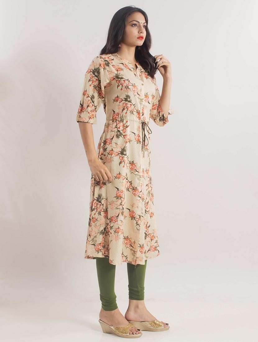 floral a-line kurta - 17418194 - Standard Image - 1