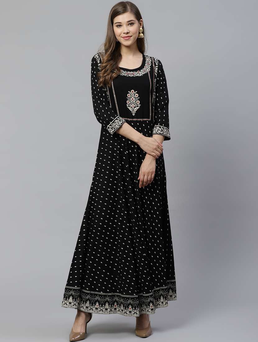floral anarkali kurta