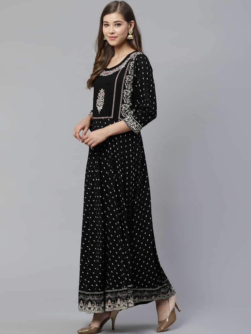 floral anarkali kurta - 17418340 -  Standard Image - 1