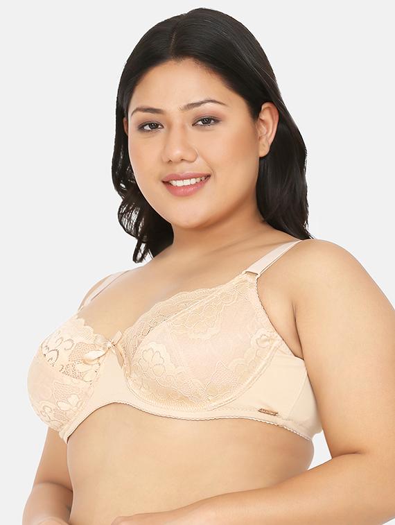 beige nylon plunge bra - 17419305 -  Standard Image - 1