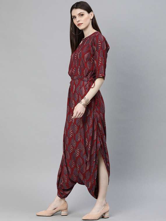 printed fusion jumpsuit - 17420698 -  Standard Image - 1