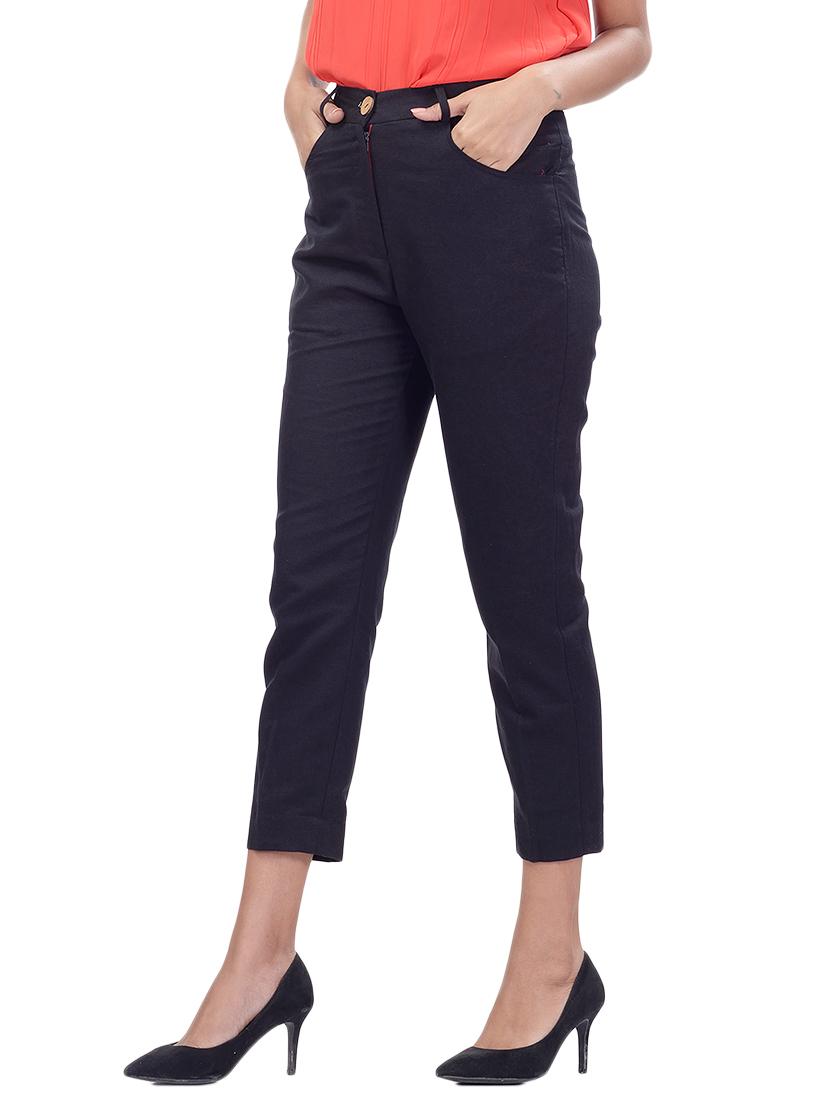 high rise crop pants - 17421504 - Standard Image - 1