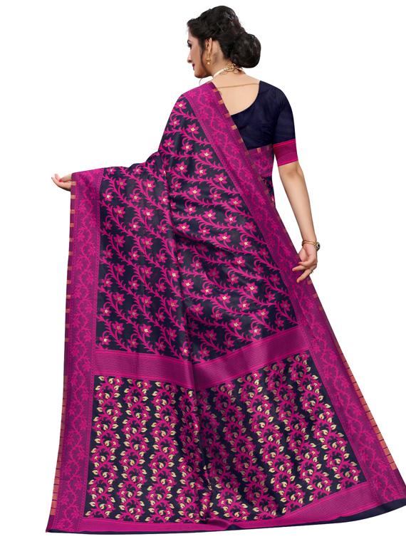 floral jamdani saree with blouse - 17421594 - Standard Image - 1