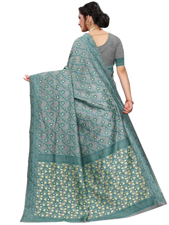 floral jamdani saree with blouse - 17421596 -  Standard Image - 1