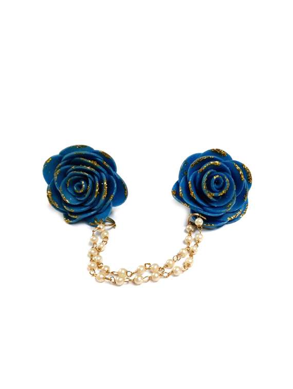 blue metal finger  ring