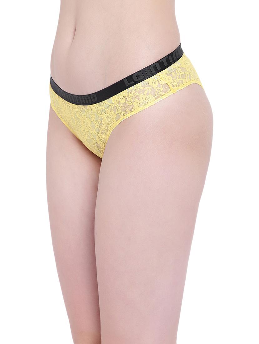 yellow nylon regular panty - 17421986 - Standard Image - 1