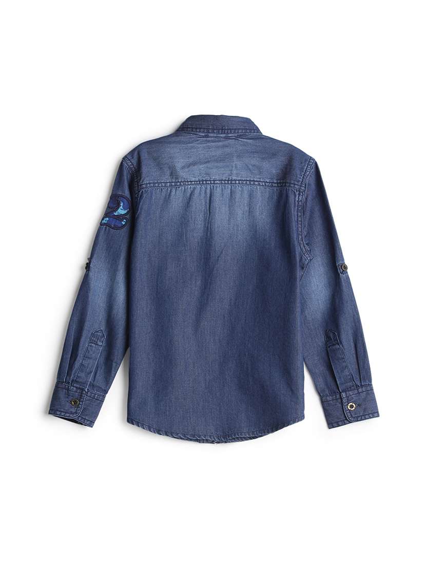 navy blue cotton shirt - 17422081 -  Standard Image - 1