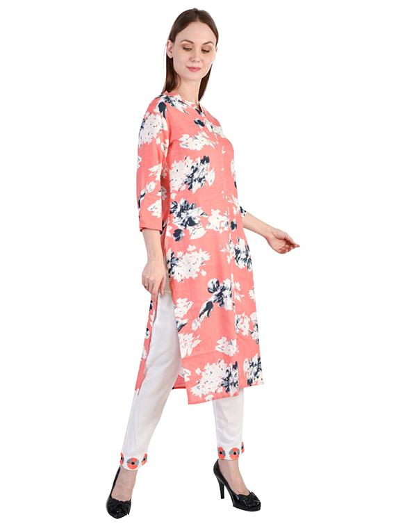 floral kurta pant set - 17422405 - Standard Image - 1