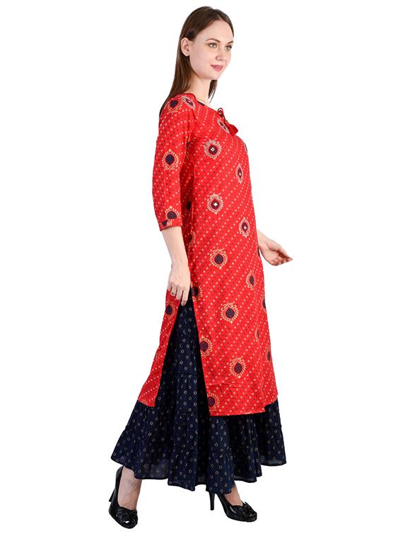 bandhani kurta sharara set - 17422406 - Standard Image - 1