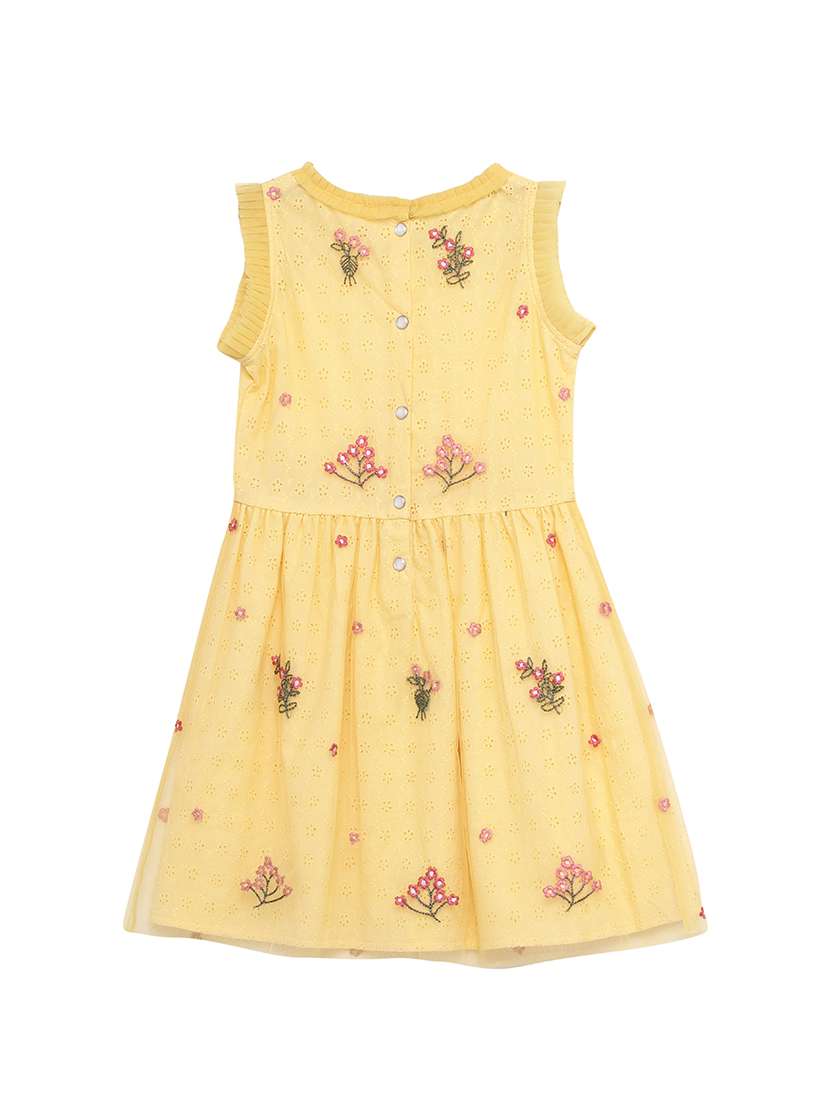 yellow cotton frock - 17423290 -  Standard Image - 1