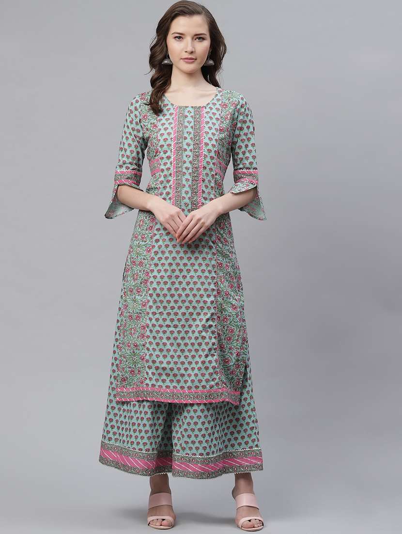 floral kurta palazzo set
