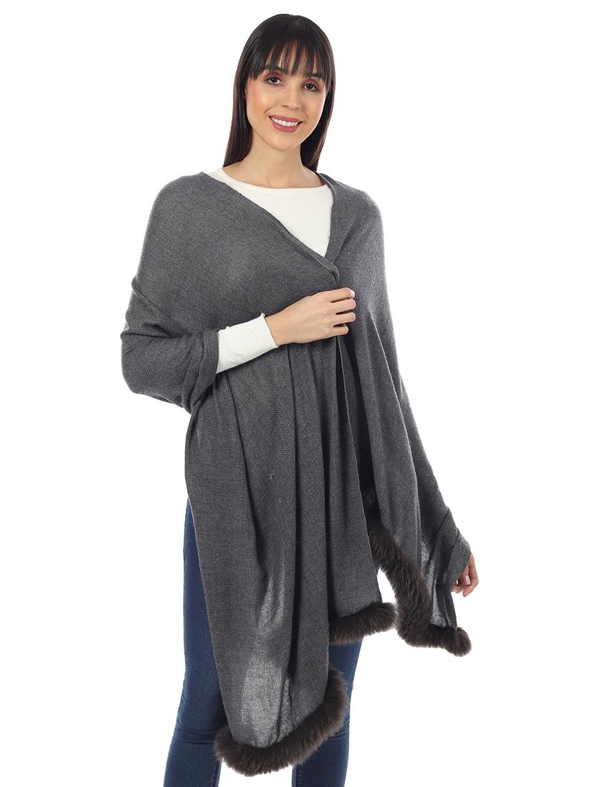 women's solid print stole - 17423440 - Standard Image - 4