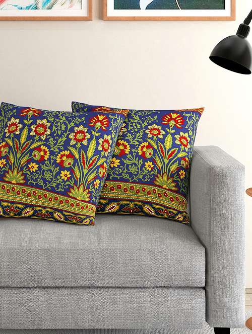 velvet cushion cover (set of 2) - 17423935 - Standard Image - 0