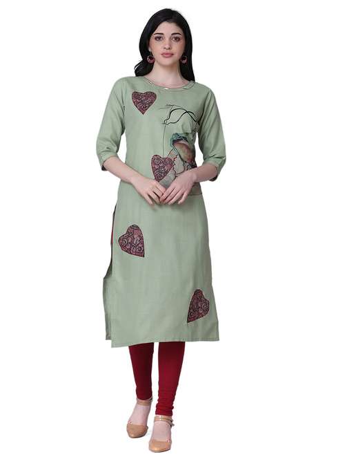 women's straight kurta - 17424410 -  Standard Image - 0