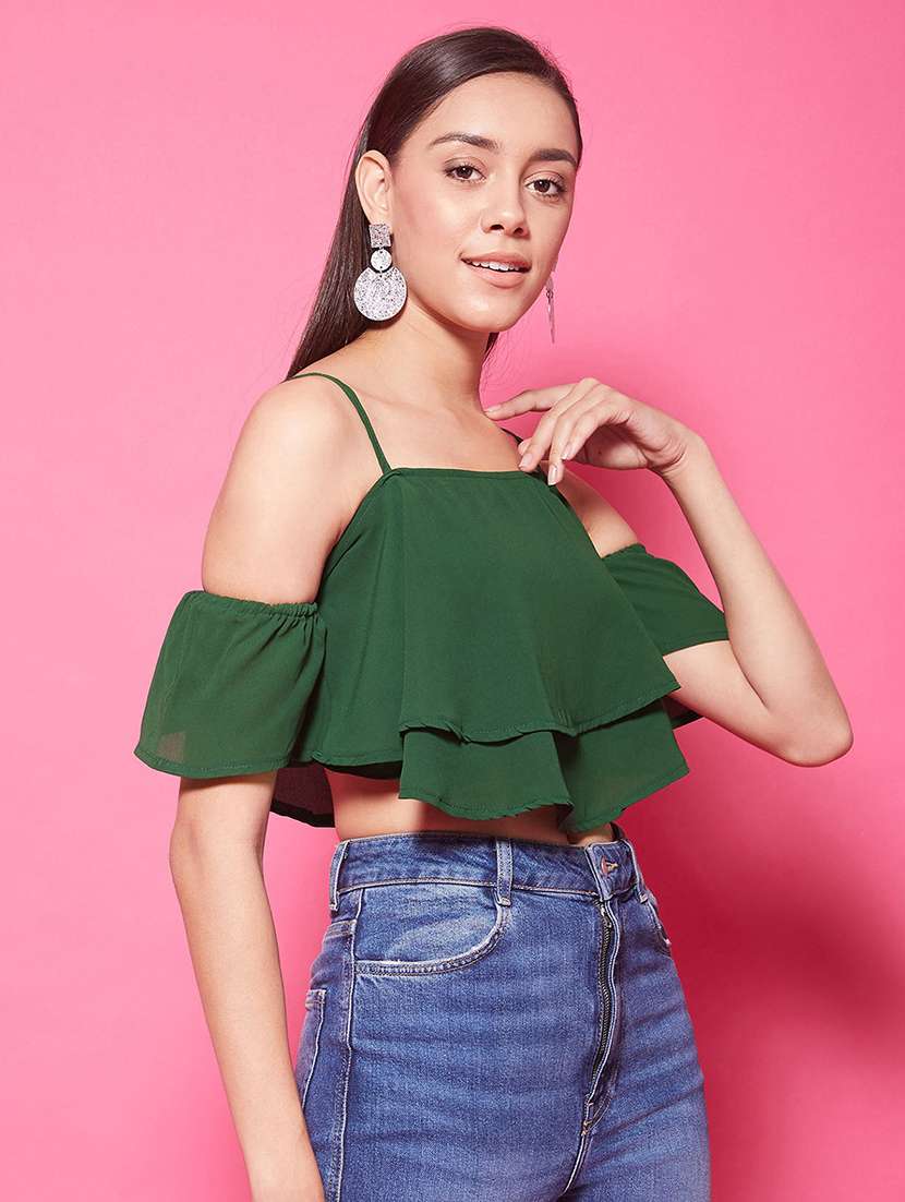 Women's Layered Shoulder Strap Top