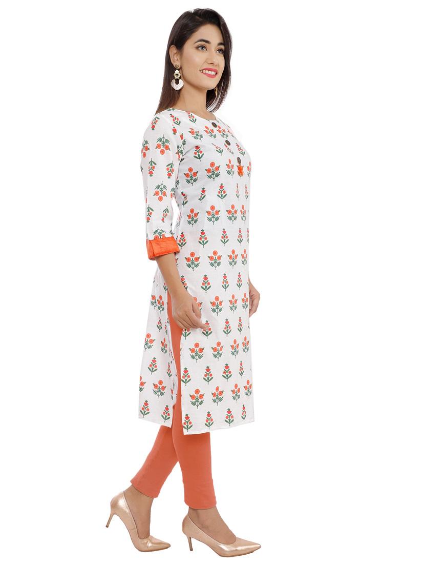 women's straight kurta - 17424924 - Standard Image - 1