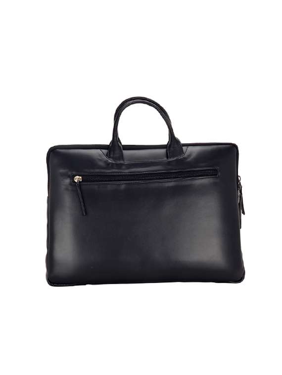 black leatherette laptopbag - 17425233 -  Standard Image - 1