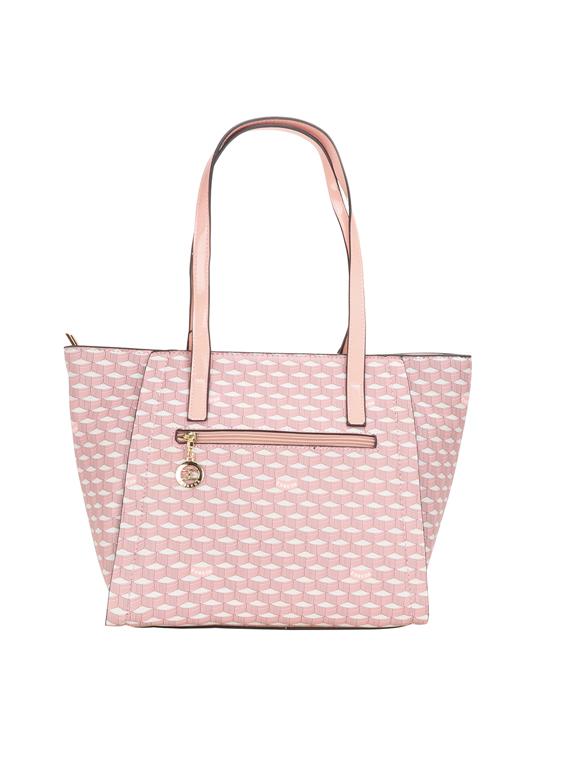 pink leatherette (pu) handbag - 17425255 -  Standard Image - 1