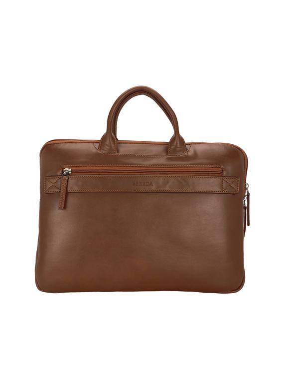 tan leatherette laptopbag - 17425275 - Standard Image - 1