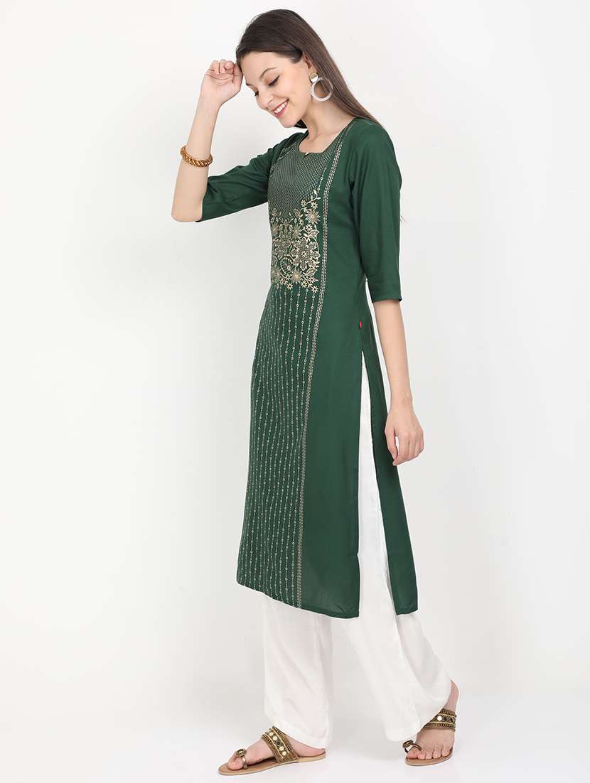 women's straight kurta - 17426482 -  Standard Image - 1