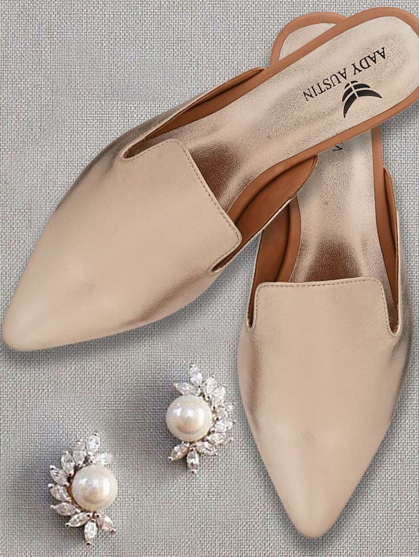 copper mules sandals