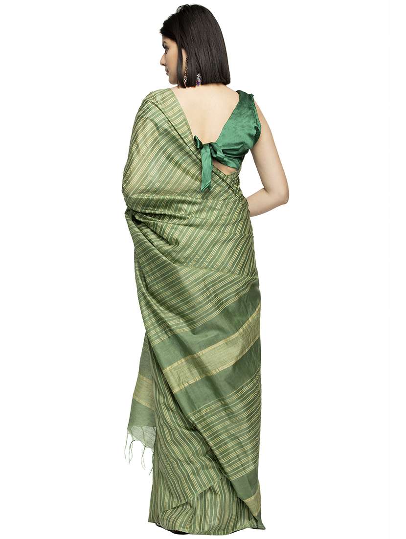 striped bhagalpuri saree with blouse - 17428029 -  Standard Image - 1