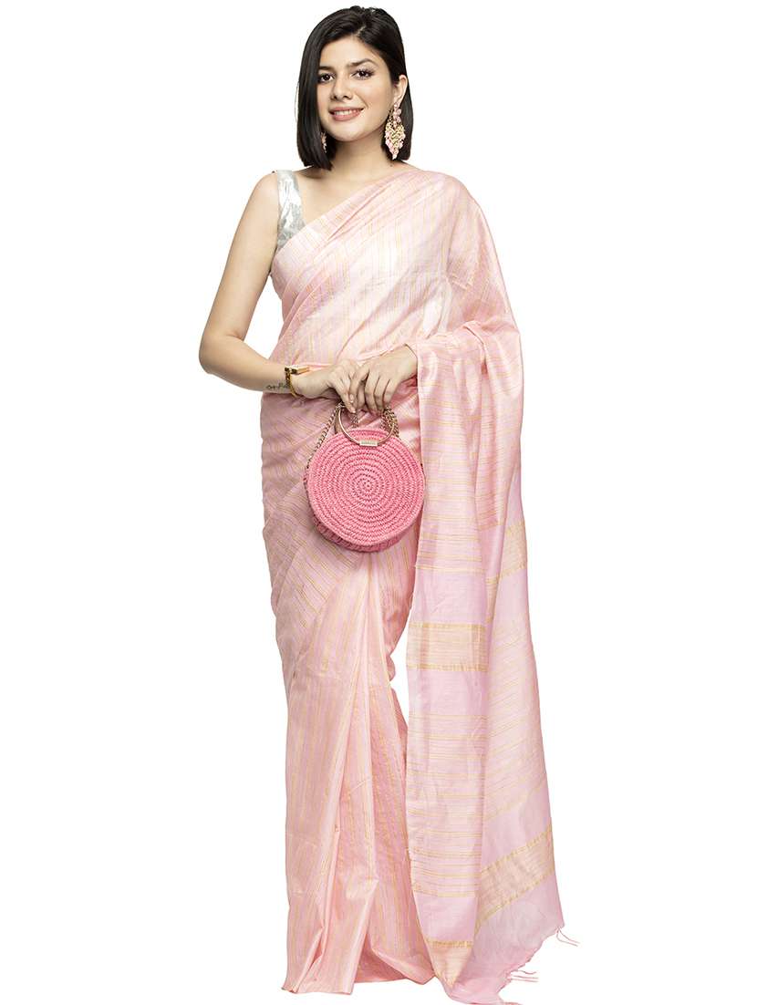 striped bhagalpuri saree with blouse