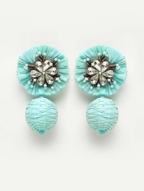 blue metal drop earring - 17428167 -  Standard Image - 0