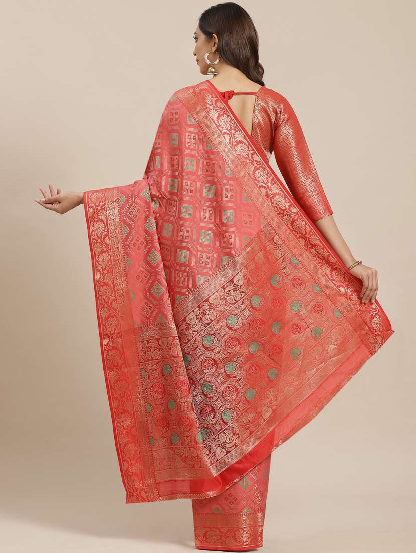 women's banarasi saree with blouse - 17428368 -  Standard Image - 1