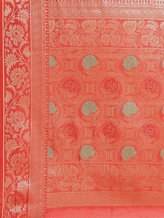 women's banarasi saree with blouse - 17428368 -  Standard Image - 4