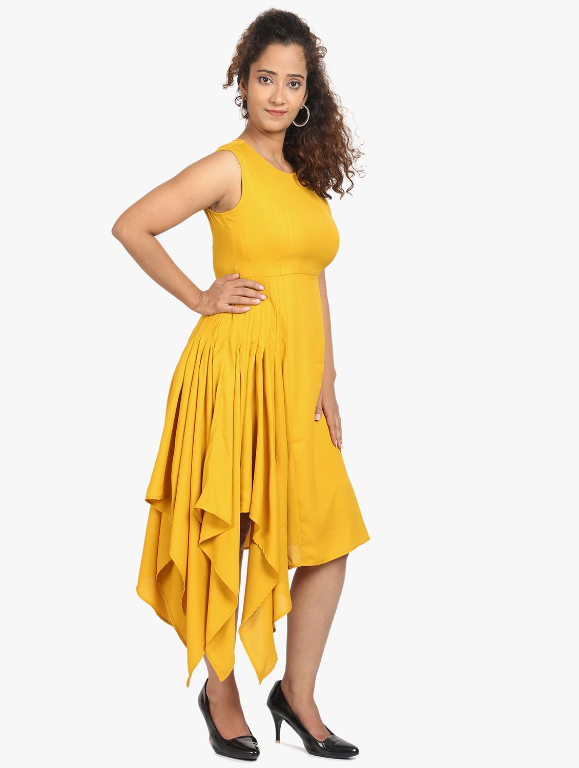 embellished detail asymmetric dress - 17431775 -  Standard Image - 1